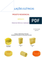 INSTALAÇÕES ELÉTRICAS PROJETO RESIDENCIAL MÓDULO II Materiais Elétricos e Aplicações PDF