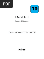 Grade 10 Q2 English LAS PDF