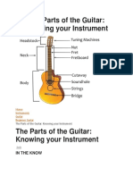 Learning The Parts of The Guitar
