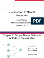 Introduction To Neural Networks: John Paxton Montana State University Summer 2003