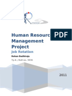 Human Resource Management Project: Job Rotation