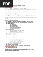 Anniversary Program Sample | PDF