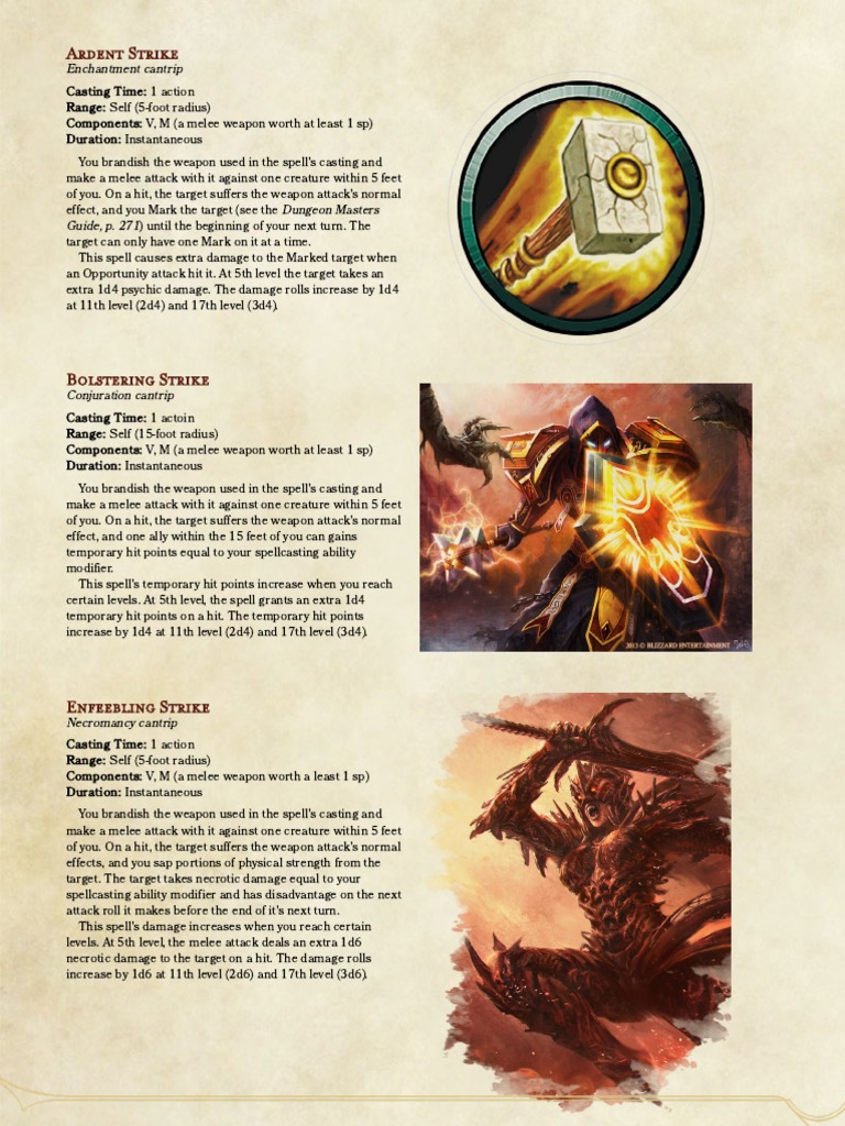 WeaponBased Cantrips For Clerics and Paladins (5e) PDF