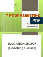 7 P's of Marketing: Presented By:-Nikita Raut