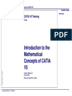 Introduction To The Mathematical Concepts of CATIA V5