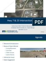 Hwy 7 & 23 Intersection Study Presentation