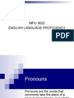 MPU 3022 English Language Proficiency