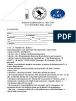 richiesta affiliazione corvi neri 2020