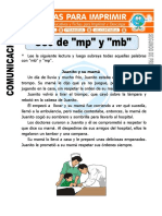Ficha de Uso de MP y MB para Segundo de Primaria PDF