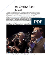 The G. Gatsby Review. Book Vs Movie