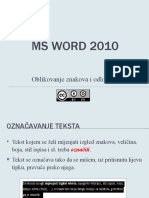 2.WORD Oblikovanje Znakova I Odlomaka