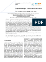 Cointegration Analysis of Major African Stock Markets