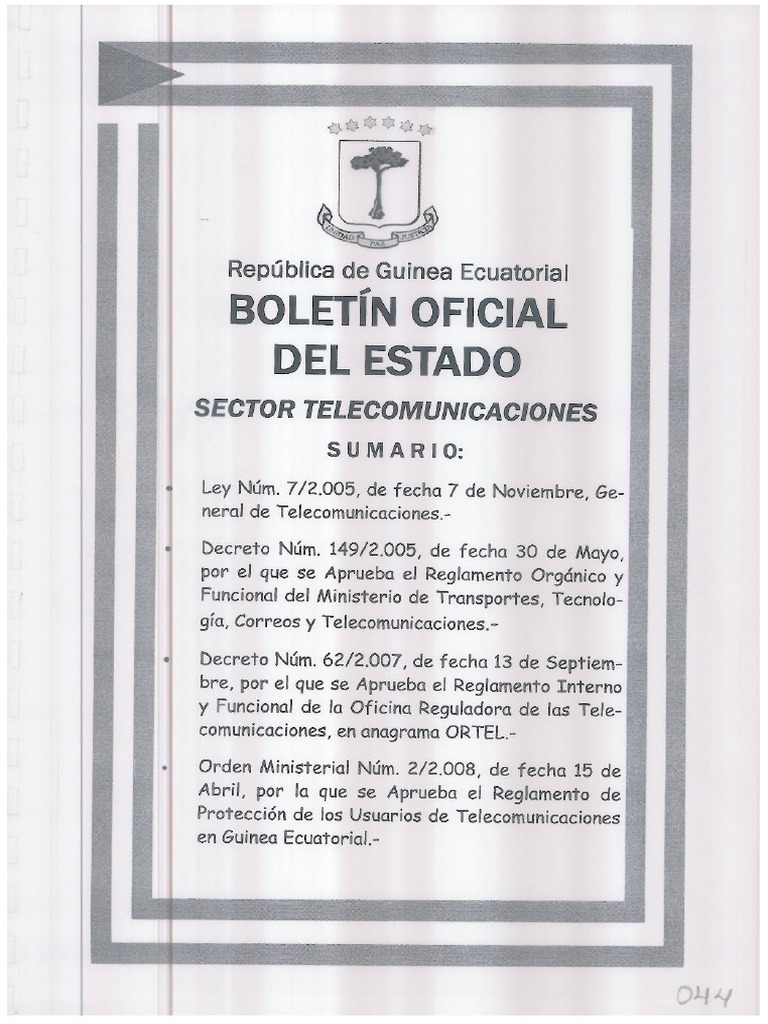044 Sector-Telecomunicaciones PDF | PDF