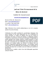 Rapport D'avancemement Zaaraoui Lassaad