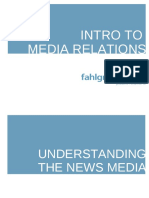 Intro To Media Relations