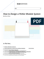 How To Design A Peltier Module System - CUI Devices