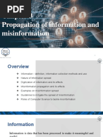 CSE101 Chapter 3 Propagation of Information and Misinformation