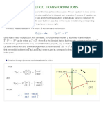 Geometric Transformations: (X) A X ,: R R