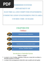 Embedded Systems Department of Electrical and Computer Engineering Communication Engineering Focus Area Course Code-Eceg4202