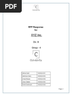 XYZ Inc.: RFP Response For