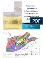 Mapa geológico da região de São Paulo