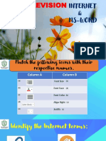 Revision of MS - Word & Internet PDF