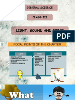 Light, Sound and Force: General Science Class Iii