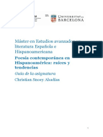 Guía Docente Poesía en Hispanoamérica