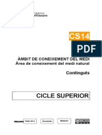 CS14 - Àmbit de Coneixement Del Medi - Àrea de Coneixement Del Medi Natural - Continguts Del Cicle Superior