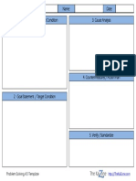 Problem Solving A3 Template PDF