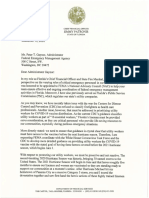 Jimmy Patronis Letter To FEMA Administrator Pete Gaynor