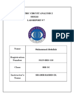 EEE222 Lab Report Analysis of Voltage and Current in Three-Phase Circuits