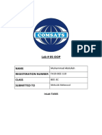 M.Abdullah FA19 BEE 110 OOP LAb REPORT 5 PDF