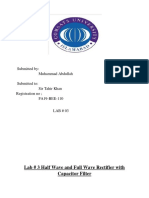 M.ABDULLAH FA19-BEE-110 Electronic 1 Lab 3 PDF