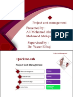 Project Cost Managment 1
