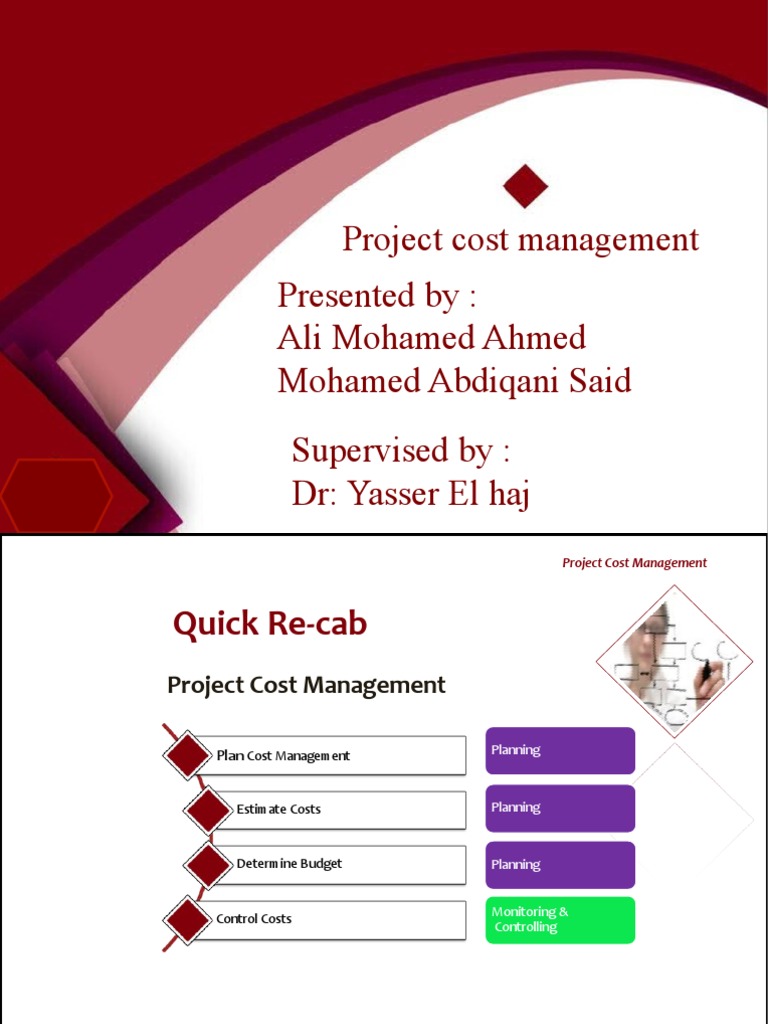Project Cost Management Overview | PDF | Cost Accounting | Project ...