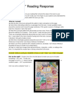 "One-Pager" Reading Response Directions PDF