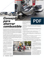 consejos para ahorar combustible en la moto