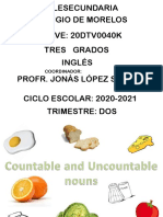 Countable Uncountable Nouns 1°, 2°, 3°