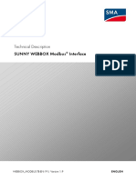 Technical Description: Sunny Webbox Modbus Interface