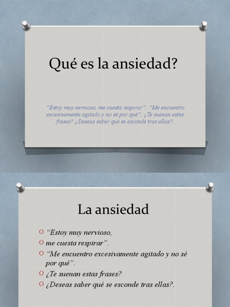 Qué Es La Ansiedad | PDF | Ansiedad | Trastorno de ansiedad