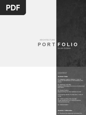 Architecture Portfolio Silma
