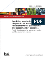 Condition Monitoring and Diagnostics of Machines - Requirements For Qualification and Assessment of Personnel