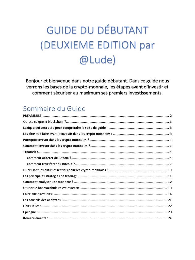 Guide Crypto pour Débutants | PDF | Crytomonnaies | Bitcoin