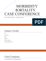 April Morbidity and Mortality Case Conference: Roxanne Jeen L. Fornolles