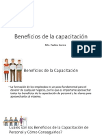 Clase 3. - Beneficios de La Capacitación