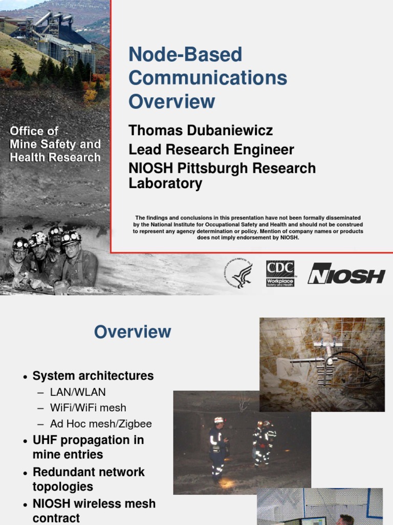 Node-Based Wireless Communication in Mines | PDF | Wi Fi | Wireless Lan