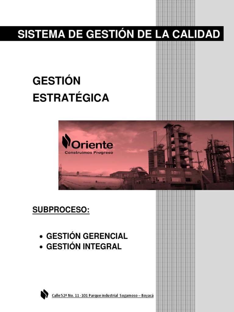 Manual de Gestión de Calidad SGC | PDF | Sistema de manejo de calidad ...