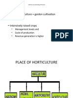 Definitions and understanding of horticulture