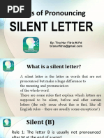 Rules of Pronouncing: Silent Letter